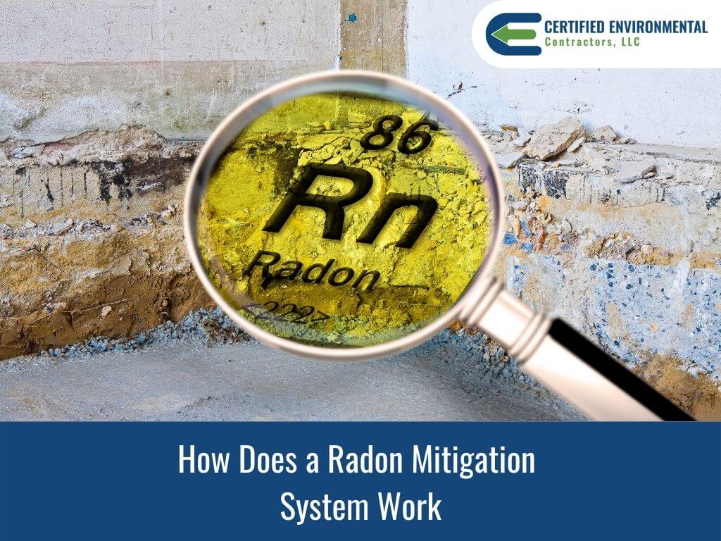 How does a radon mitigation system work