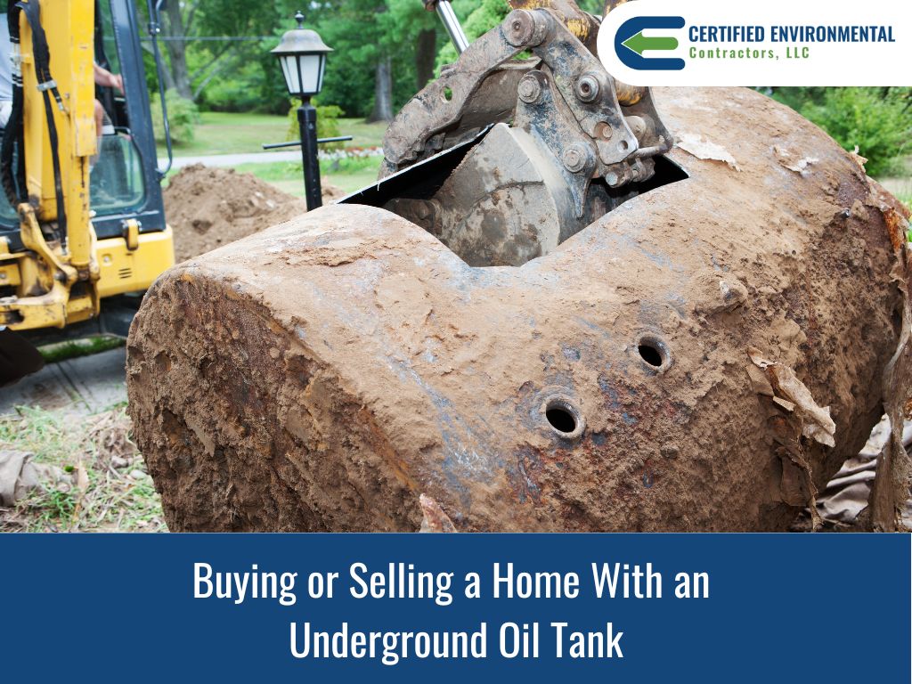 Buying selling home with undeground oil tank