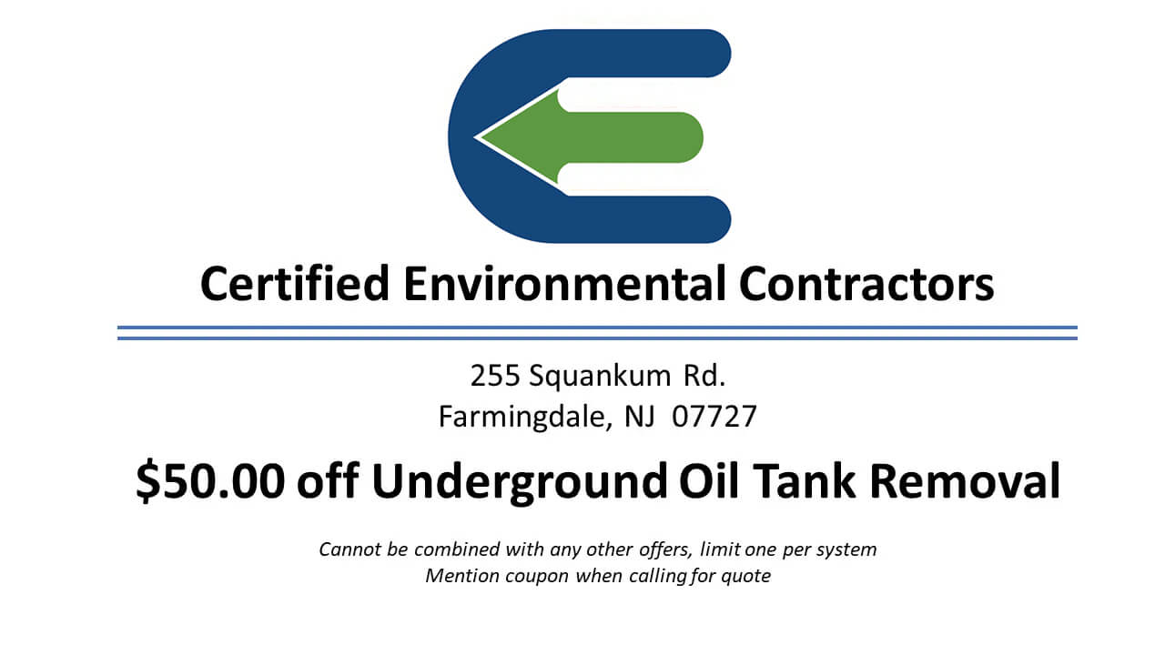 Oil tank removal coupon