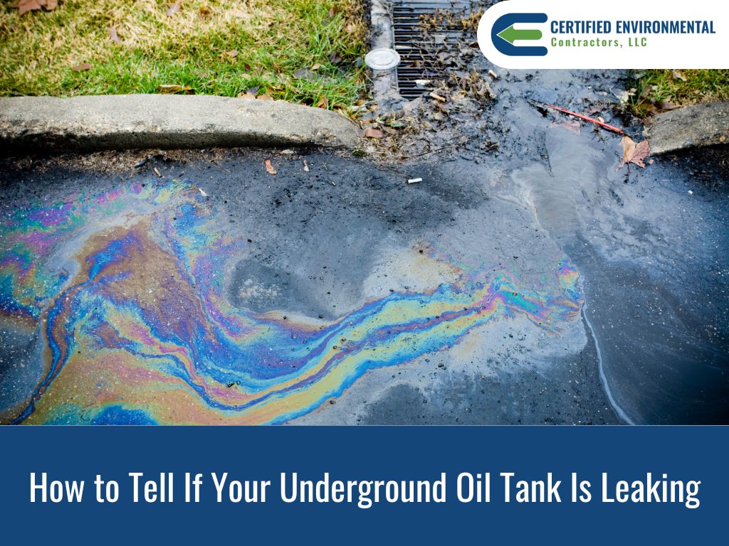 Underground oil tank leak