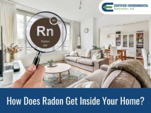 What causes radon in home