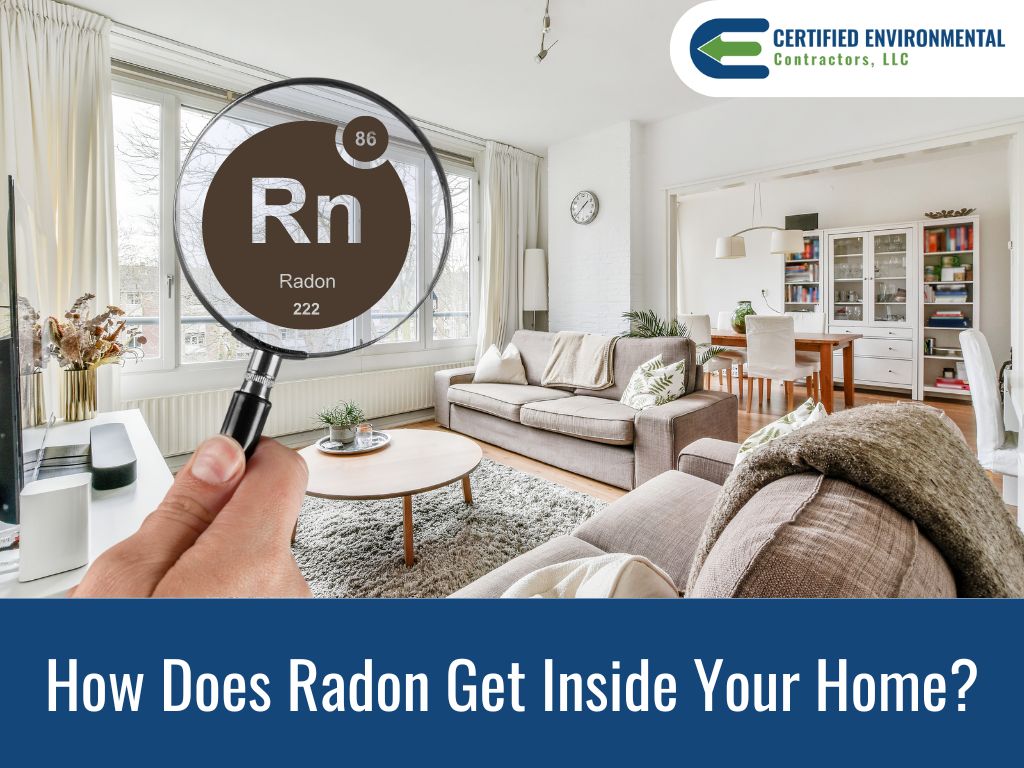 what causes radon in home