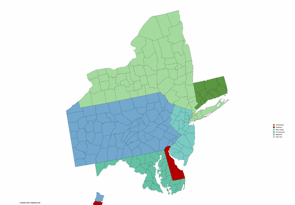 Area we serve for radon services for home inspector
